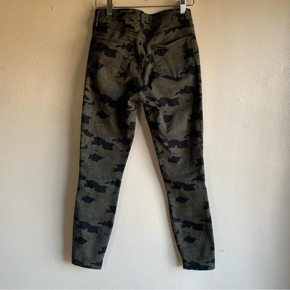 L'AGENCE Margot cropped camouflage-print high-rise skinny jeans Size 23 - Picture 5 of 12